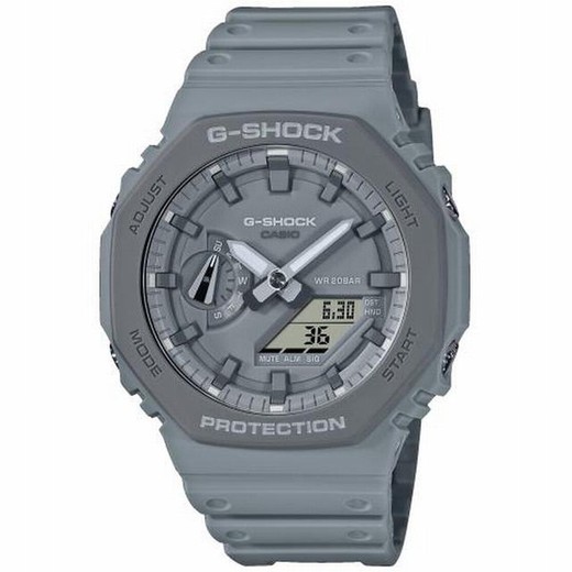 Casio G-Shock Uhrengehäuse aus Kunstharz und Karbon, in Grau