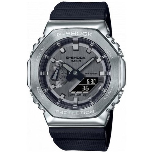 Casio G-Shock Uhr mit Stahlgehäuse und Harzarmband