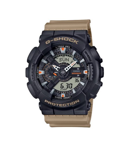 Reloj Casio G-Shock GA-110 con brazalete color tierra