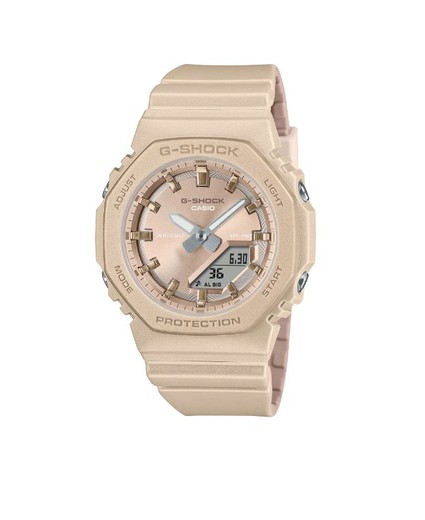 Reloj Casio G-Shock GMA-P2100 para mujer en color beige perlado