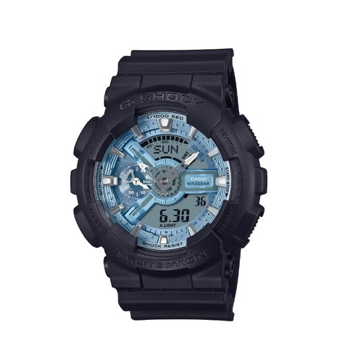 Relógio Casio G-Shock masculino com mostrador azul