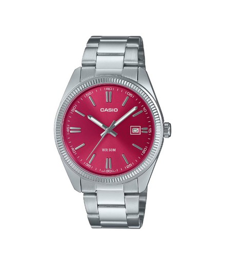 Montre Casio rouge MTP-1302PD