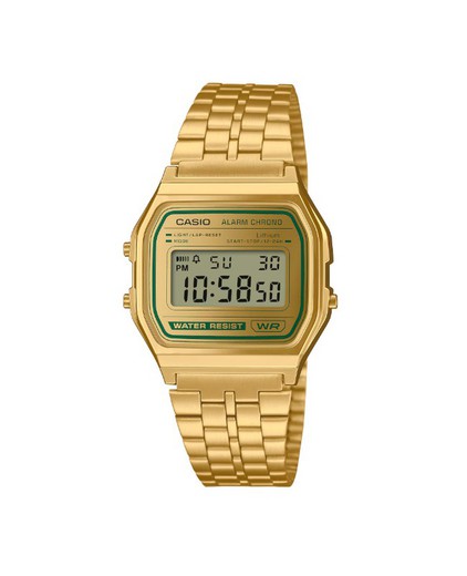 Reloj Casio Vintage Unisex A158WEGV Dorado Green