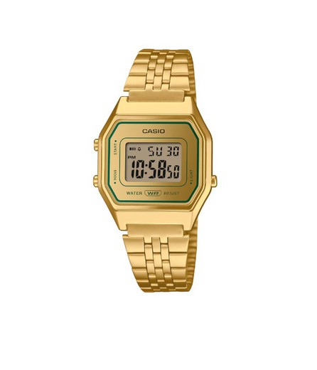 Reloj Casio Vintage Unisex LA680WEGV Dorado Green