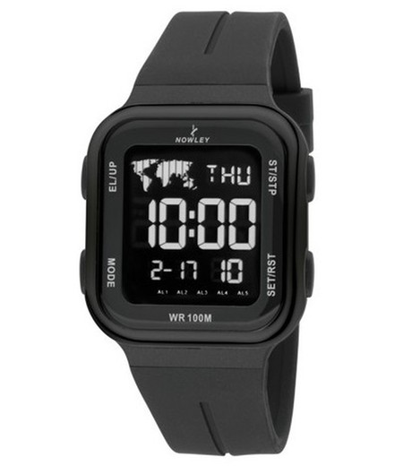 Reloj cuadrado digital Nowley Black