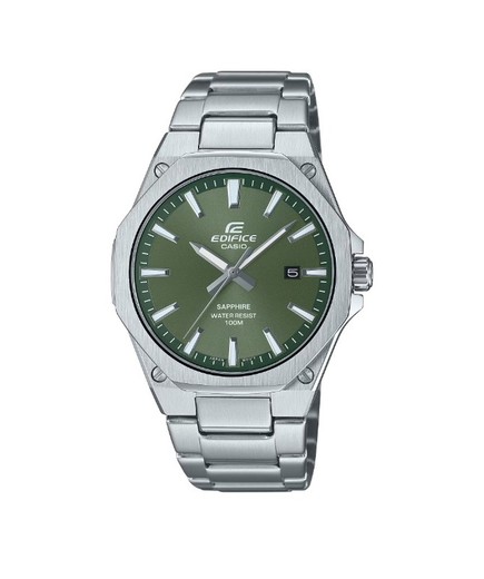 Reloj de hombre Casio Edifice en acero con cristal de zafiro y esfera verde