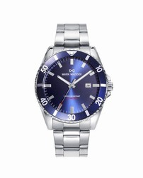 Montre homme Mark Maddox Mission 3 aiguilles bleue