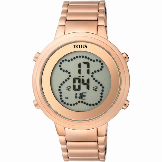 Montre Ip rose acier digitale femme TOUS