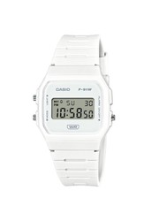 Reloj digital Casio Unisex F-91 color blanco