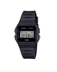 Reloj digital Casio Unisex F-91 color negro y detalles grises