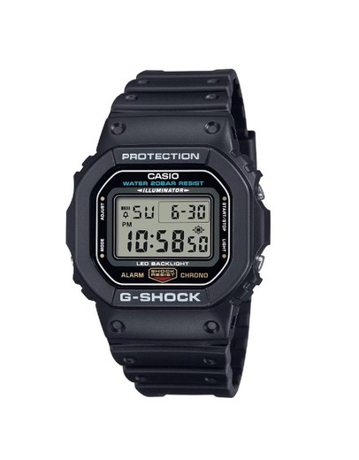 Reloj digital G-Shock resistentes a los golpes DW-5600 color negro