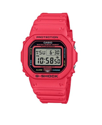 Reloj digital G-Shock resistentes a los golpes DW-5600 color rojo