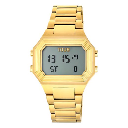 Reloj digital unisex Tous Emerald dorado