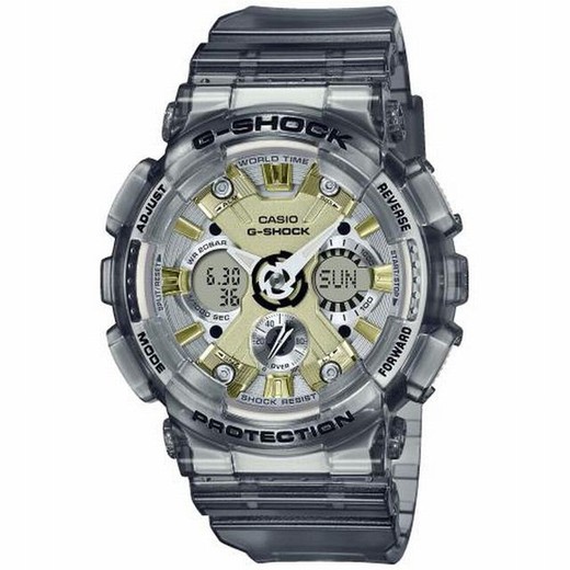 Relógio feminino Casio G-Shock cinza transparente