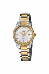 Reloj suizo Jaguar de mujer combinado acero y Pvd dorado