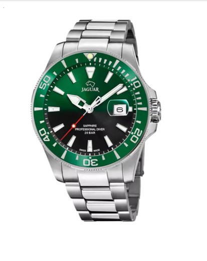 Reloj Jaguar para hombre con esfera verde degradada