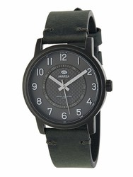 Reloj Marea  de hombre con cuero negro desgastado