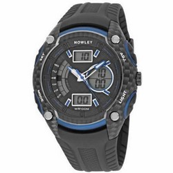 Reloj nowley de hombre anadigi en caucho con motivos azules