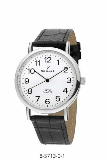 Montre homme Nowley avec bracelet en cuir noir