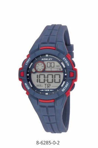 Relógio nowley digital para menino com pulseira de silicone azul