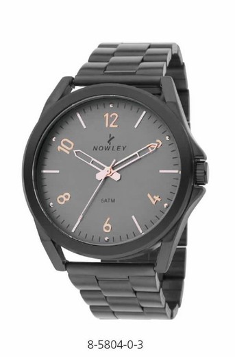 Reloj nowley de hombre chapado negro