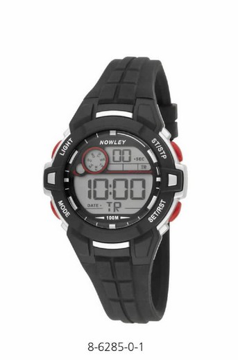 Relógio nowley digital para menino com pulseira de silicone preta