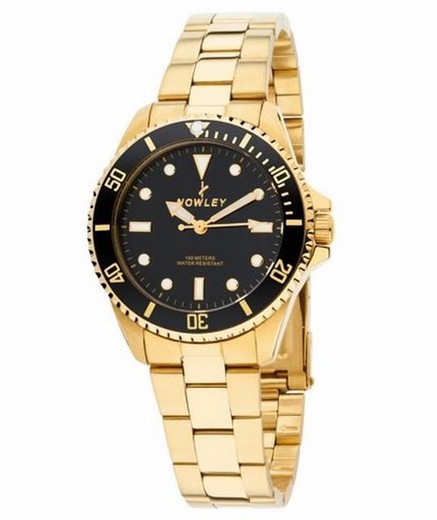 Relógio submersível de ouro feminino Nowley