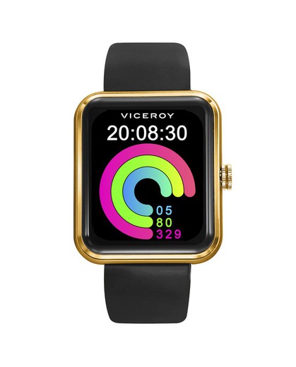 Reloj Smart Pro 41117-20 Viceroy cuadrado dorado