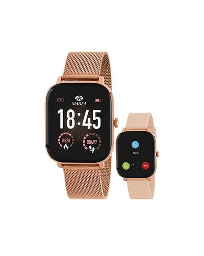 Reloj Smartwatch Marea B58009/4 Rosa, Esfera personalizable contesta llamadas