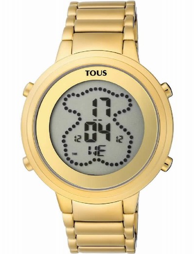 Reloj Tous Digibear de mujer digital en acero Pvd dorado