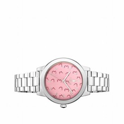 Reloj Tous Glazed De Mujer En Acero Con Esfera Rosa