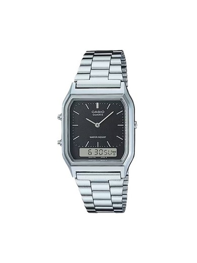 Casio schwarze analog-digitale Unisex-Uhr