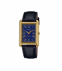 Montre unisexe Casio rectangulaire en or