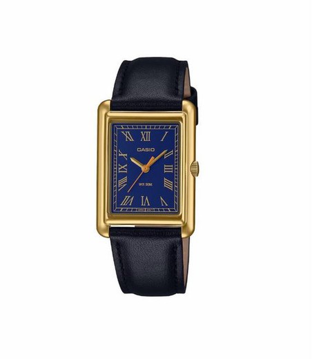 Casio rechteckige goldene Unisex-Uhr