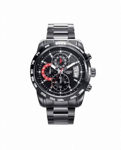 Reloj Viceroy hombre acero Ip negro, cronografo