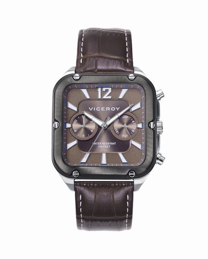 Reloj Viceroy Magnum cuadrado Piel Brown