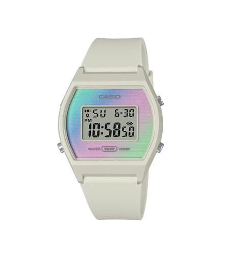 Montre Pop Vintage Intemporelle en Silicone Beige