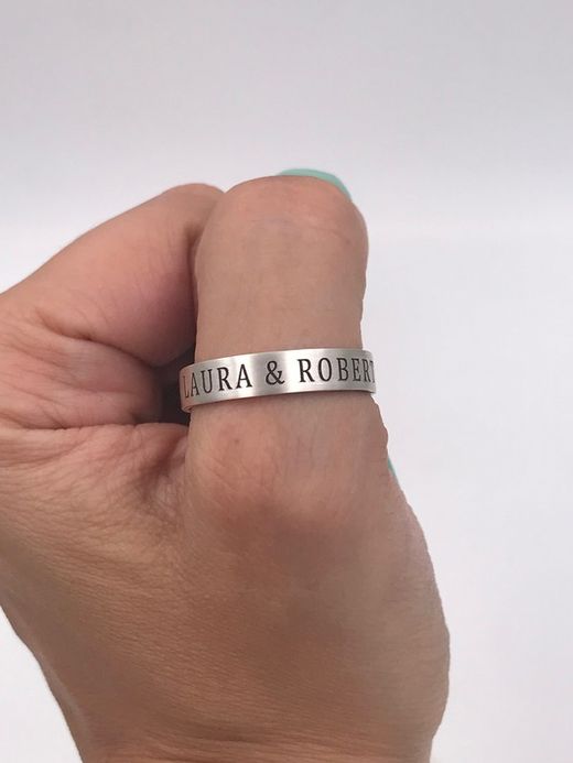 Einfacher Buchstabe personalisierte Silberallianz