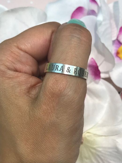 Einfacher Buchstabe personalisierte Silberallianz