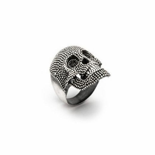 Körniger Raive Totenkopfring