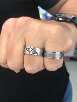 Anillo de hombre Viceroy de acero bicolor