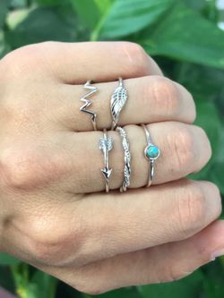 Geflochtener Silberring