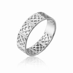 Anillo de plata con baldosa Panot Barcelona