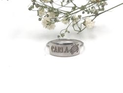 Anpassbarer Ring aus Sterlingsilber