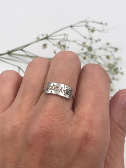 Anpassbarer Ring aus Sterlingsilber
