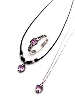 Silberring Liebe Rosa