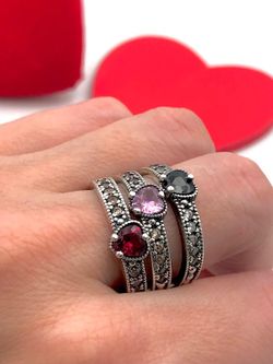 Silberring Liebe Rosa