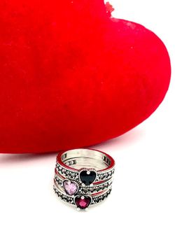 Silberring Liebe Rosa