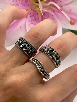 Anillo Elegant de plata de ley Domed