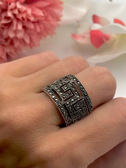 Anillo Elegant de plata de ley Shapes